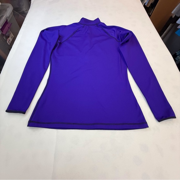Nike Pro Purple Dri Fit Half Zip Shirt - Picture 10 of 16